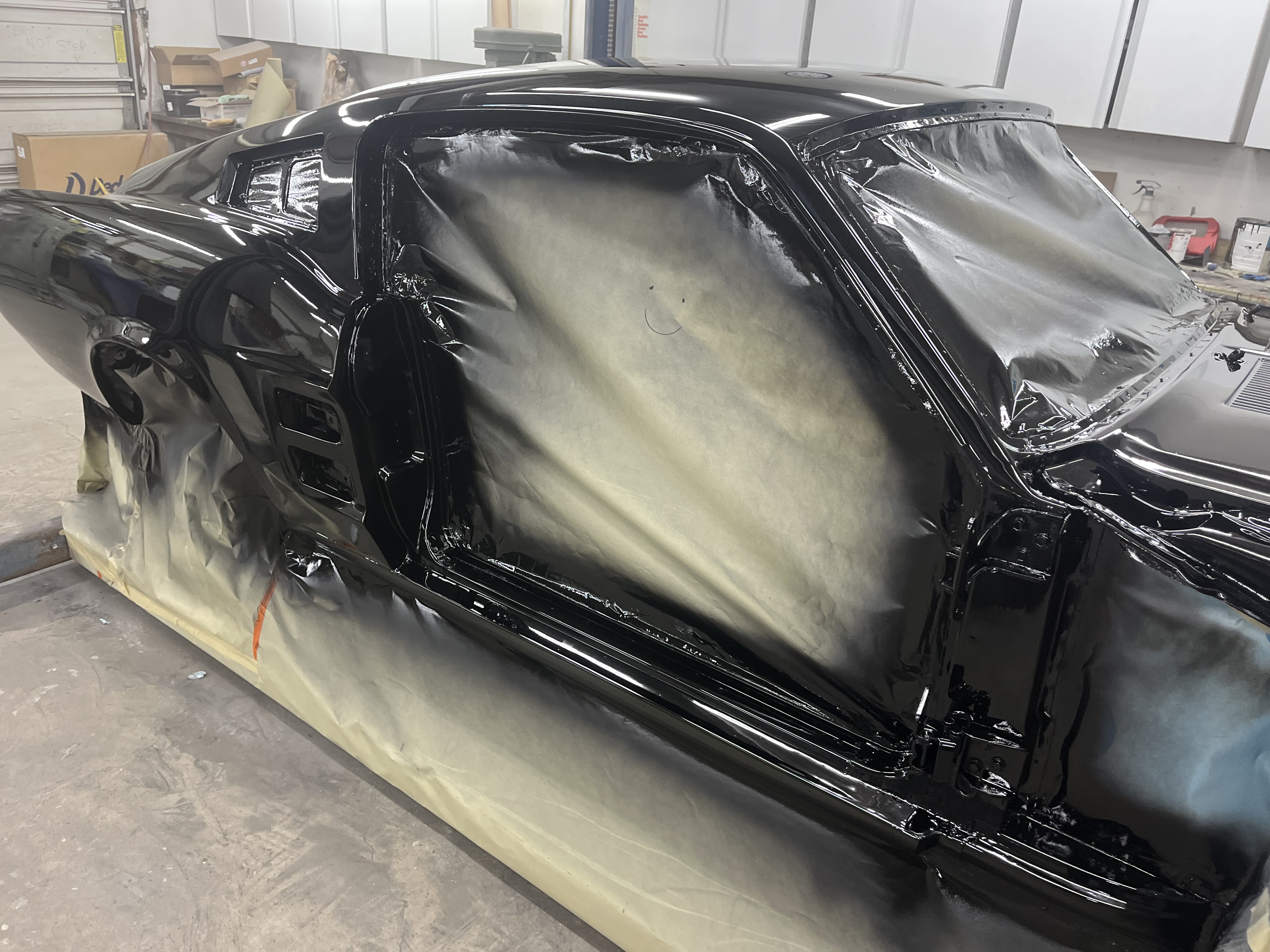 1967 Ford Mustang Fastback paint and body work progress